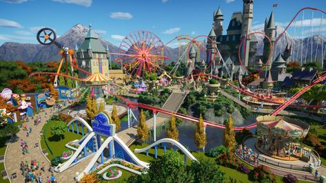 Planet Coaster, All Planets, Planets Wallpaper, Parc D'attraction, New Video Games, Tommy Lee, Nintendo Switch Games, Parking Design, Harvest Moon