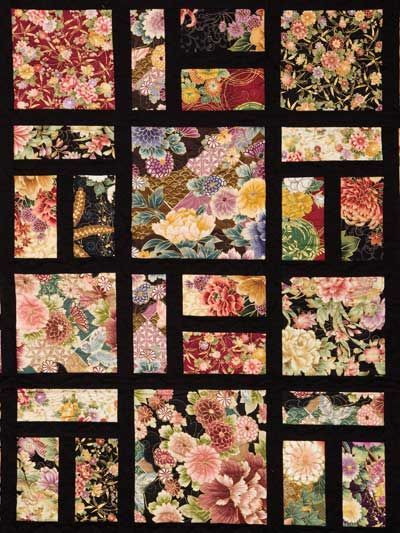 Pin on My hobbies Japanese Quilt Patterns Patchwork, Asian Quilts Patterns, Quilts With Large Print Fabric, Stained Glass Quilt Patterns, Japanese Quilt Patterns, Asian Quilts, Big Block Quilts, Stained Glass Quilt, Asian Fabric