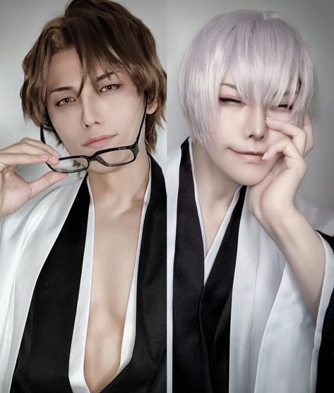 Aizen Sosuke Cosplay, Aizen Cosplay, Sousuke Aizen, Power Cosplay, Aizen Sousuke, Bleach Cosplay, Artsy Makeup, Aizen Sosuke, Bleach Funny