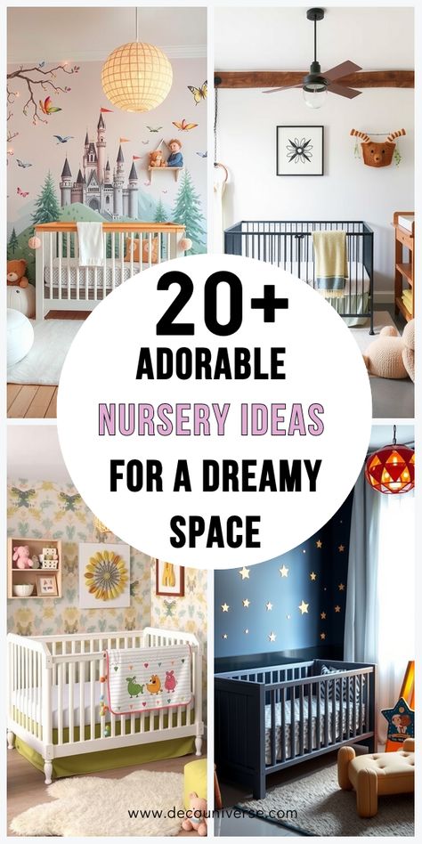 Transform your nursery with these 21 adorable ideas, adding warmth and charm to make it the perfect baby haven. Dream Nursery Theme, Cheap Nursery Decor, Affordable Nursery, Color Nursery, Nursery Nook, Nursery Decor Ideas, Cozy Baby Room, Dreamy Nursery, Baby Nursery Diy