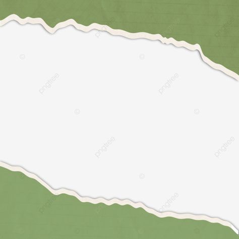 Torn Paper Png, Clipart Borders, Ripped Paper, Papel Vintage, Paper Png, Diy Projects Gifts, Crumpled Paper, Aesthetic Letters, Green Texture