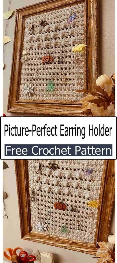 Crochet Earring Holder Crochet Earring Holder Pattern Free, Crochet Jewelry Holder Pattern, Crochet Earring Holder Pattern, Crochet Jewelry Holder Free Pattern, Earring Holder Crochet, Crochet Earring Holder, Crochet Jewelry Holder, Fox Hat Pattern, Laptop Case Pattern