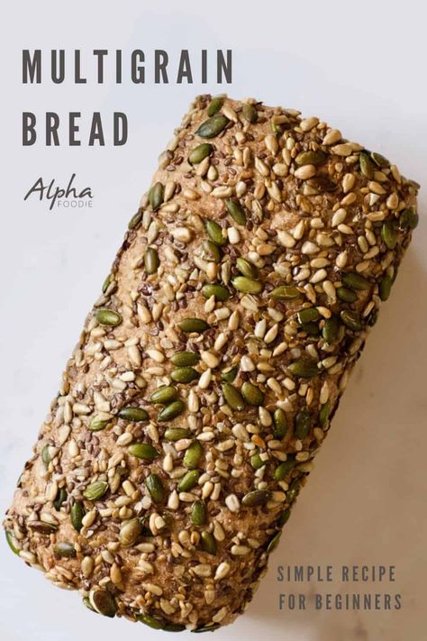 Spelt Bread Recipe, Multigrain Bread Recipe, Seeded Bread Recipes, Beginners Bread Recipe, Multi Grain Bread, Spelt Bread, Multigrain Bread, Wheat Bread Recipe, Grain Bread