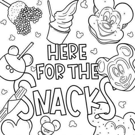 Disney Coloring Pages | We're Here For the Snacks! Here For The Snacks, Disney Snacks, Disney Coloring Pages, Free Coloring Pages, Top 20, Free Coloring, Coloring Page, Coloring Pages, Snacks