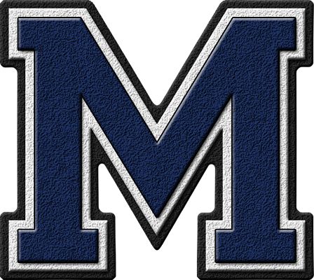 Presentation Alphabets: Navy Blue Varsity Letter M M Fonts Design, M Letter Design, Best Camera For Photography, Varsity Letters, M Wallpaper, M Letter, University Of South Florida, Instructional Technology, Inspirational Typography