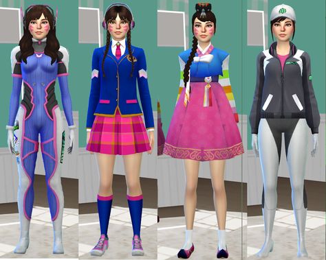 dva Sims 4 Cc Dva Overwatch, Jius Sims, D.va Overwatch, Cc Sims, Sims 4 Clothing, Sims 4 Cc, The Sims 4, Sims Cc, Overwatch