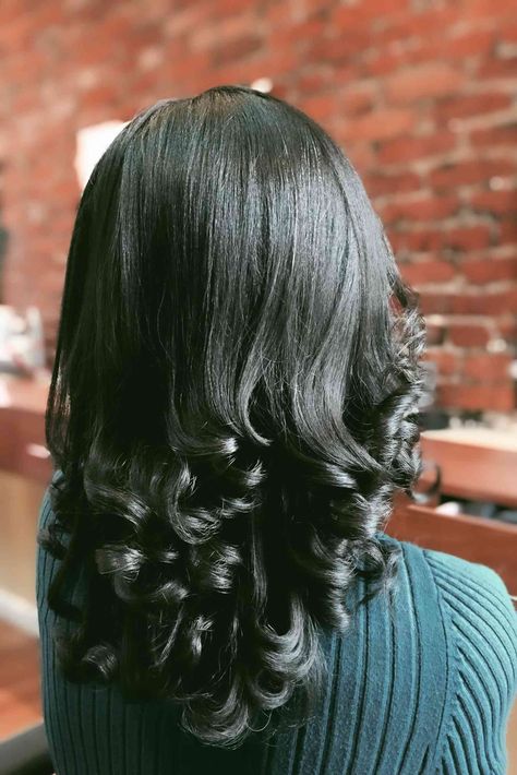 The Ultimate Hair Care Secrets for Relaxed Hair How To Perfectly Straighten Hair, Straightening 4c Hair Natural, Straighten 4c Natural Hair, Straighten Black Hair, 4c Straightened Hair, Straightened 4c Hair, Straightening Hair Tips, Satin Hair Wrap, Coiled Hair