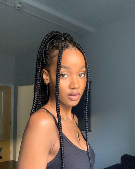 Cute Box Braids, Braid Inspiration, Big Box Braids Hairstyles, Jumbo Box Braids, Box Braids Hairstyles For Black Women, Braids Hairstyles Pictures, Cute Box Braids Hairstyles, Box Braids Styling, Girls Hairstyles Braids