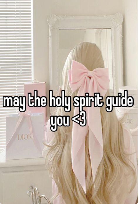 Christian Girl Pfp, Jesus Whispers, Christian Whispers, Pink Christian, Gods Princess, Christian Quotes God, Christian Bible Study, Christian Things, Spirit Guide