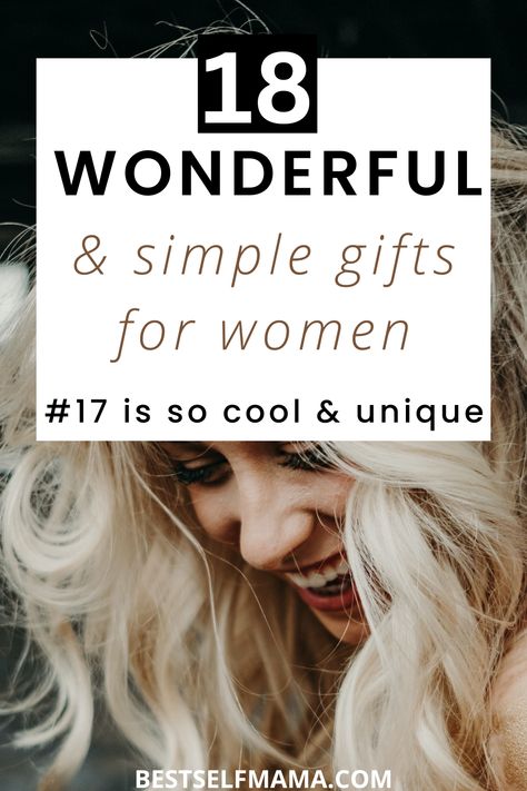 Here are some really cool & simple gifts for women. This list is full of fun and unique gift ideas. There is something on this list for every woman in your life. #giftsforwomen #simplegiftsforwomen #giftguide #bestgiftideas Special Birthday Gifts For Her, Christmas Gifts For Her For Women, Simple Gifts For Women, Things Women Need, Fun Gifts For Women, Special Birthday Gifts, Gift Ideas For Women, Unique Gifts For Women, Cool Gifts For Women