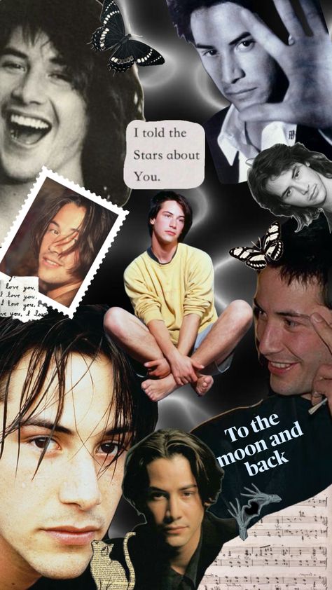 Keanu Reeves Aesthetic, Keanu Reeves Wallpapers, Collage Wallpaper, L Love You, Keanu Reeves, Aesthetic Wallpaper, Looking Up, Aesthetic Wallpapers, I Love You