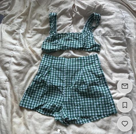 gingham matching set 60s Matching Set, Gingham Matching Set, Matching Set Outfit Summer, Hazel Grace, Summer Sewing, Thrift Haul, Matching Sets Outfit, Set Outfit, Dream Wardrobe