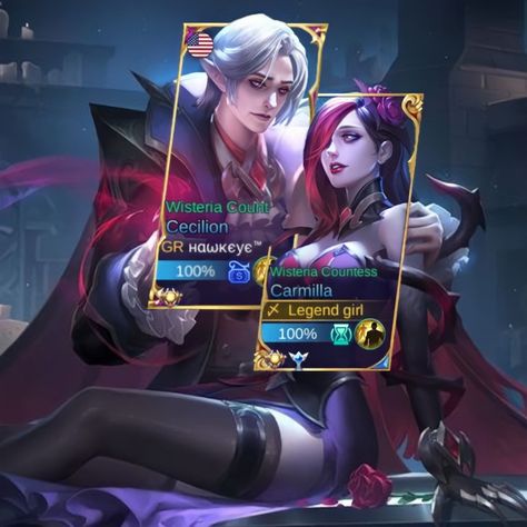 Camilla X Cecilion, Mlbb Cecilion X Carmilla, Carmilla Cecilion, Cecilion X Carmilla, Mobil Legend, Splash Art, Girlfriend Goals, Mobile Legend, Grunge Photography