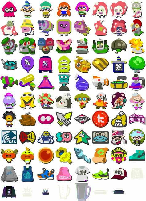 Mem Cakes Splatoon, Splatoon Stickers Printable, Splatoon Tattoo, Splatoon 2 Art, Splatoon Comics, Game Ui Design, New Animal Crossing, Phone Themes, Splatoon