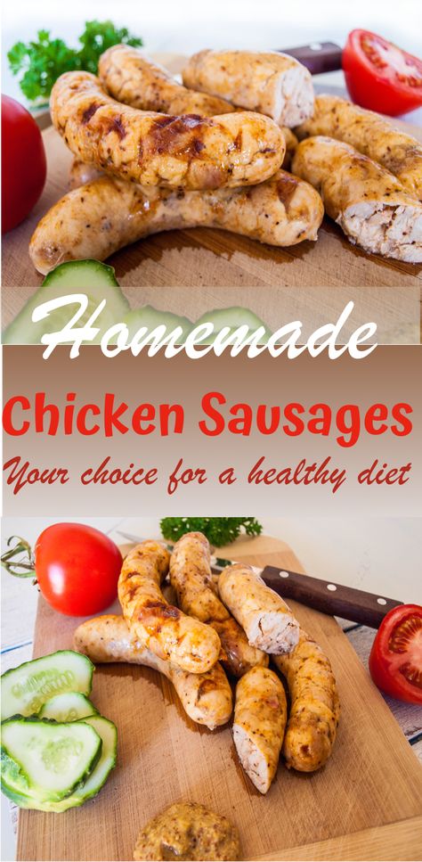 How To Make Chicken Sausage Recipes, Sausage Chicken Recipes, Making Chicken Sausage, Chicken Sausage Homemade, How To Make Chicken Sausage At Home, Maple Chicken Sausage Recipes, Chicken Sausages Recipe, Chicken Brats Recipes, Diy Chicken Sausage