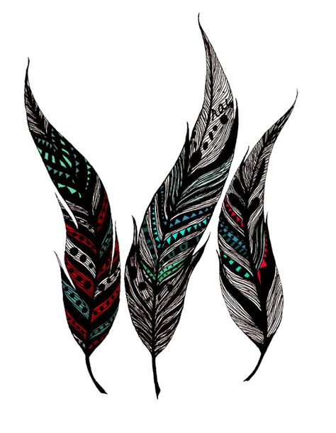 #aztec #feathers Aztec Feathers, Feather Tattoo Ideas, Feather Tattoo, Feather Tattoos, Ink Ideas, Cool Tattoos, Feathers, Tattoo Ideas, Tattoo Designs