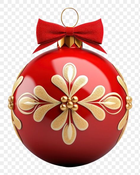 Christmas Bauble, Christmas Celebration, Png Christmas, Christmas Baubles, Christmas Balls, Red Ribbon, Cute Christmas, Red Christmas, Gift Box