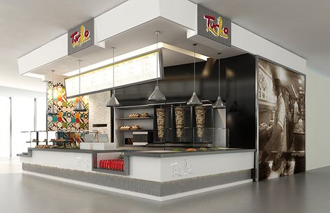 Turko Kebab on Behance Shawarma Store Design, Kebab Restaurant Design Interiors, Kebab Shop Design, Shawarma Restaurant Design, Kebab Restaurant, Shawarma Shop Design, Kebab Shop, Takeaway Shop, Turkish Kebab