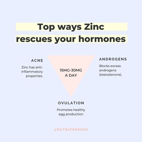 Period Health, Hormone Nutrition, Zinc Picolinate, Low Estrogen Symptoms, Zinc Deficiency, Irregular Periods, Low Estrogen, Healthy Hormones, Polycystic Ovarian Syndrome