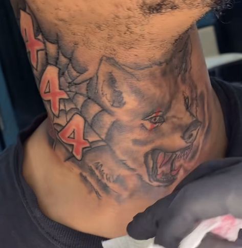 Middle Of Neck Tattoo, Middle Neck Tattoo, Middle Neck Tattoo Men, Front Neck Tattoos For Men, Neck Tattoo Men, Neck Tattoos For Men, Calf Sleeve Tattoo, Man Tattoos, Side Neck Tattoo