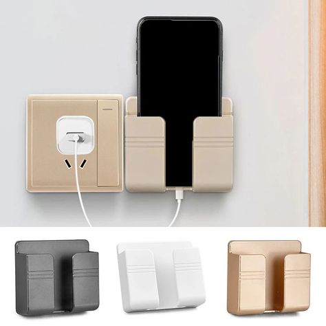 New Multifunction Wall Mounted Mobile Phone Charging Organizer Storage Box Remote Control Holder Stand Plug Wall Holder Stand Phone Charging Stand, Wall Mounted Organizer, Mobile Charging, Wall Mounted Storage, Remote Control Holder, Phone Charger Holder, Wall Holder, Cheap Storage, Wall Mount Rack