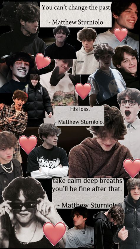 #mattgirl #mattsturniolo #matt #sturniolo #matthew #collage #aesthrtic #whisper Sturniolo Collage, Triplet Quotes, Triplet Babies, Minute Maid, Fangirl Problems, Matt Sturniolo, Alvin And The Chipmunks, Rare Pictures, Sam And Colby