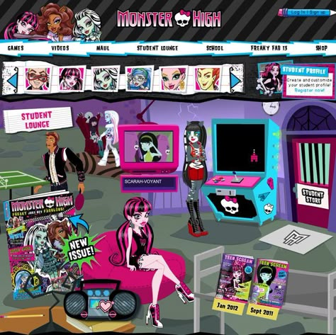 Monster High Nostalgia, Mixed Aesthetic, Feminine Tips, Student Lounge, Mh Dolls, 2010s Nostalgia, Arte Monster High, Diy Kandi, Nostalgic Pictures