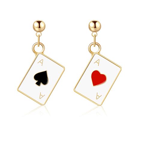 PRICES MAY VARY. 【HEARTS SPADES ACES DANGLE EARRINGS】 The hearts and spades A are a magical pattern. These poker aces stud earrings can bring good luck to the wearer and make the wearer more attractive.A simple design for the Poker lover or the one who's always got a pair of aces up their sleeve! It will bring you all the luck you're ever gonna need. 【HYPOALLERGENIC】These earrings are hypoallergenic, lead and nickel free making it the perfect piece for those with sensitive skin. It will not irri Card Earrings, Black Spades, Needle Earrings, Poker Card, Kokichi Ouma, Red Heart Earrings, Cheap Earrings, Poker Cards, Ibis Paint