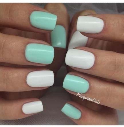 Mint Green Nails, Mint Nails, Nails Green, Super Nails, Nails Spring, Nail Swag, Ideas Nails, Green Mint, Trendy Nail Design