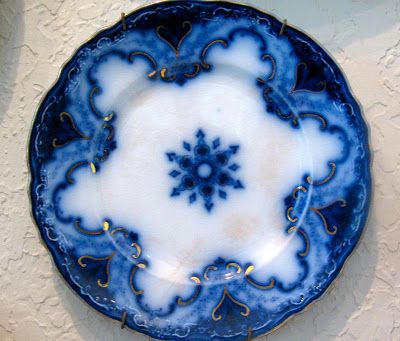 Flow Blue Dishes, Blue Plate Special, Flow Blue China, Blue Stuff, Glass Cabinets, Colbalt Blue, White Platter, Blue Dishes, Blue Plate