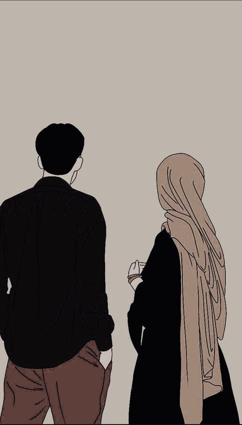 Muslim Boys Dp, Junaid Khan, Mekka Islam, Illustration Couple, Hijab Dpz, Couple Drawing, Couple Sketch, Black Paper Drawing, Islamic Nasheed