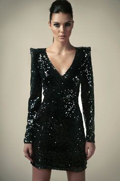 Wrap Front Dress, Club Dress, Black Sequin Dress, Looks Style, Mode Inspiration, Black Sequins, Stylish Girl, Sequin Dress, Women's Dresses