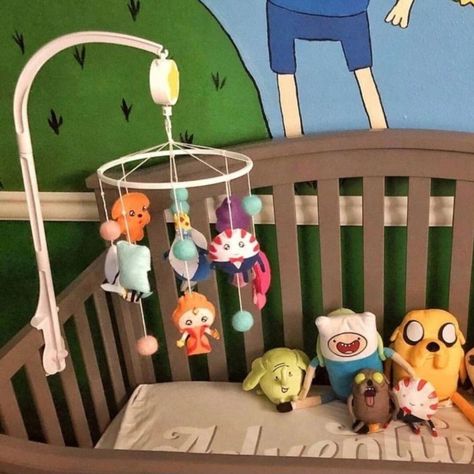 Adventure Time Music, Adventure Time Room, Flamingo Nursery Decor, Baby Seahorse, Fire Princess, Stars Baby Mobile, Disney Bedrooms, Baby Mobile Felt, Kawaii Bedroom