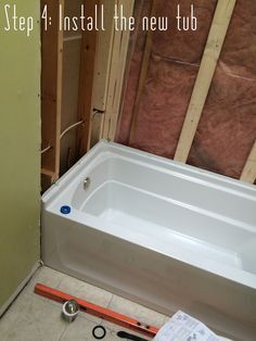 Installing Tub Shower Combo, Diy Tub Installation, Installing A Bathtub, Bathtub Installation, Bathroom Remodel Plans, Bathroom Renovation Diy, Burger Design, Diy Remodeling, Bathtub Shower Combo