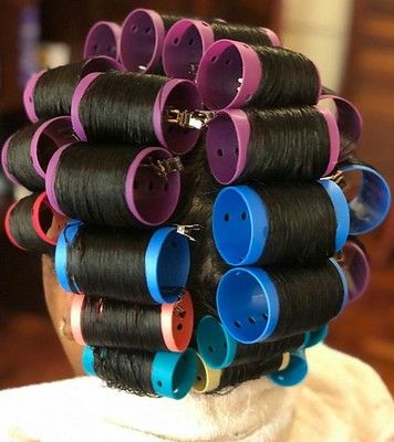 Roller Set Natural Hair, Roller Set Hairstyles, Sleep In Hair Rollers, Curly Perm, Wet Style, Wet Set, Curly Short, Pin Curls, Roller Set