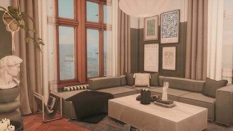 Felixandre X Harrie, Sims 4 Penny Pizzazz Apartment, Sims 4 Brooklyn Apartment, Sims 4 Aesthetic Apartment, Felixandre Sims 4, Sims 4 Apartment Build, Sims 4 New York, Sims 4 New York Apartment, Sims 4 Apartments