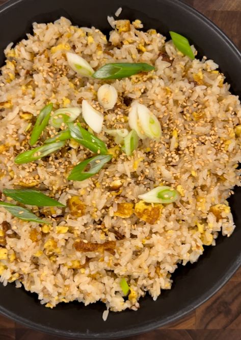 Chahan - Japanese Fried Rice Japanese Chicken Fried Rice Recipe, Japanese Garlic Fried Rice, Chahan Recipe Japanese Fried Rice, Chicken Fried Rice Benihana Recipe, Japanese Steakhouse Fried Rice, Japanese Fried Rice, Chinese Fried Rice, Pancake Shapes, Griddle Cooking