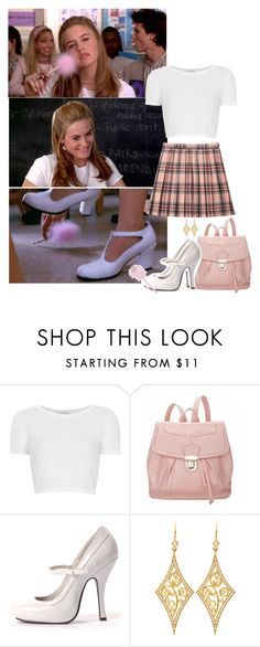 "Cher Horowitz" by priscilla12 ❤ liked on Polyvore featuring SilverStone, Topshop, 19th Street, Annie Fensterstock, movie, Cher and clueless Clueless Costume, Clueless Halloween Costume, Cher Outfits, Clueless Fashion, Outfit Essentials, Cher Horowitz, Clueless Outfits, Jeanne Damas, Look Retro