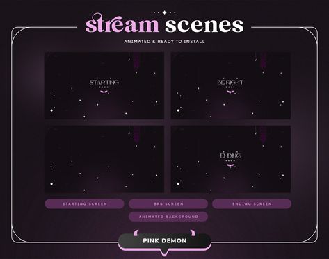 Halloween Aesthetic Purple, Pink Demon, Twitch Screens, Start Screen, Animated Background, Aesthetic Purple, Png Text, Halloween Aesthetic, Animation Background