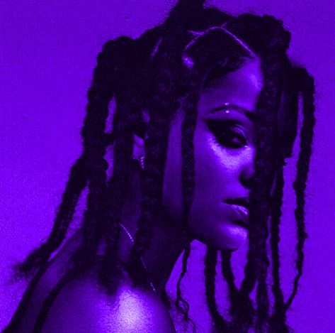 Rihanna Purple, Rage Aesthetic, Ravyn Lenae, Purple Icon, Blues Music, Rihanna, Blue And Purple, Gallery Wall, Purple