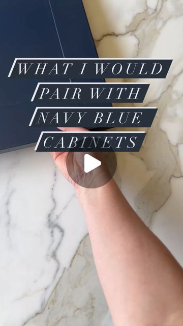 Amy Sadler | Paint Color Consultant and Faux Finisher on Instagram: "Navy Blue Cabinets?   Part 2   Don’t be afraid to try it on your kitchen cabinets but if you want to test the waters start in a bathroom or a laundry room first!   First, save this and follow me for more paint color inspiration!   Here are some beautiful @benjaminmoore shades that complement navy blue in a fun, colorful way!   Here’s your palette pairing guide:   Natural Wicker, this soft, Sandy Hue is the perfect counterbalance to the deep tones of the navy blue. Natural wicker brings a light, airy feel to your kitchen or bathroom, creating a serene and balanced atmosphere. That’s both inviting and stylish.  This would also make a beautiful cabinet color!   Conch Shell, It’s a subtle peachy pink that adds a touch of warm Wall Color For Navy Cabinets, Navy Blue Kitchen And Living Room, Navy Vanity Bathroom Ideas Paint, Paint Colors That Go With Navy Cabinets, Navy Blue Vanity Bathroom Wall Color, Sage And Blue Kitchen, Navy Pink Kitchen, Navy Cabinets Laundry Room, Blue Navy Kitchen