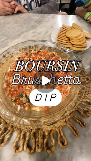 Cara Carroll on Instagram: "✨ Boursin Bruschetta Dip ✨
Not my original recipe. This one’s an oldie, but a goodie! No exact measurements here - just measure with your heart 🫶🏼❤️

You’ll need
✨ Two packages of Boursin cheese (I used shallot + chive )
✨ 3 Roma tomatoes, chopped
✨ fresh basil, chopped
✨ minced garlic 
✨ fresh cracked black pepper
✨ sea salt
✨ Olive oil
✨ Balsamic glaze
✨ shredded Parmesan cheese
✨ shredded mozzarella cheese

Spread Boursin evenly into bottom of a pie dish. Mix together all other ingredients and bake at 350 for 10-15 minutes or until the cheese is a little gooey. Use a slotted spoon to transfer mix evenly over Boursin. Serve with pita chips, butter crackers, crusty French bread, or crostinis. 

Send this to a friend you’d like to share this with and save for How To Serve Boursin Cheese, Boursin Bruschetta, Boursin Appetizer Recipes, Boursin Cheese Appetizers, Boursin Appetizers, Cheese Chip Dip, Bruschetta Dip, Boursin Cheese Recipes, Crusty French Bread