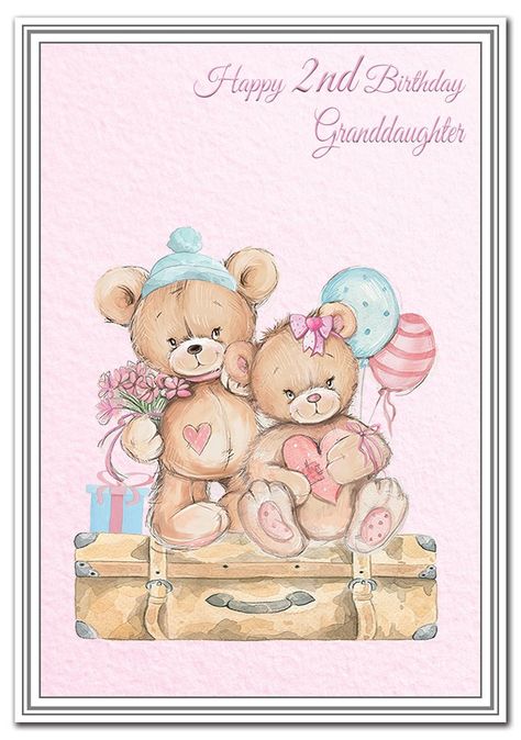 Birthday Granddaughter, Birthday Wishes Girl, Granddaughter Quotes, Teddy Bear Pink, Bear Pink, Happy Birthday Wishes Quotes, Granddaughter Birthday, Girl Birthday Cards, Birthday Wishes Quotes