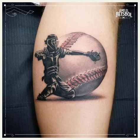 Softball Tattoos, Baseball Tattoo, Baseball Tattoos, Sport Tattoos, Browning Tattoo, Stitch Tattoo, Mark Tattoo, Rose Tattoos For Women, Money Tattoo