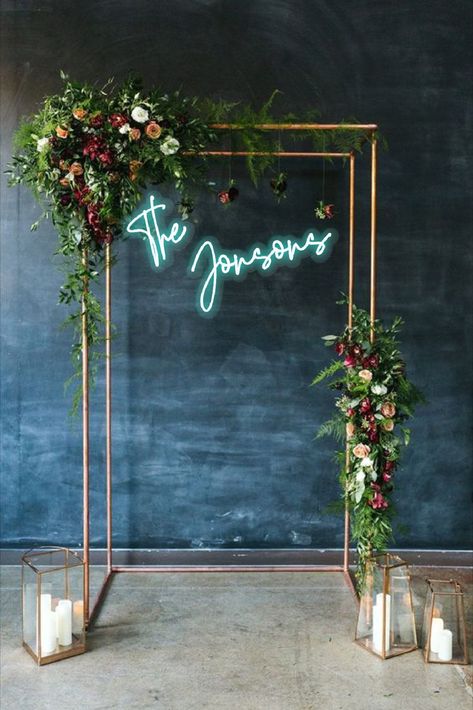 Better Together Neon Sign, Wedding Show Booth, Wedding Wall Decor, Burgundy And Blush Wedding, Modern Chic Wedding, Decor For Wedding, Bride Party, Wedding Ceremony Arch, Wedding Wall