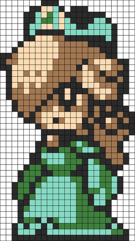 Princess Rosalina Perler Bead Pattern / Bead Sprite Perler Bead Mario, Princess Rosalina, Kandi Cuff Patterns, Modele Pixel Art, Kandi Cuffs, Melty Bead Patterns, Kandi Cuff, Perler Art, Pony Bead Patterns