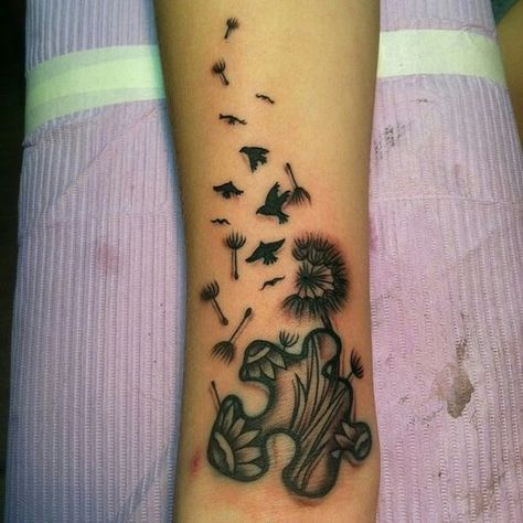 46 Puzzle Piece Tattoos With Connecting Pieces And Meanings - Tattoos Win Wildflowers Tattoos, Puzzle Piece Tattoos, Unique Quote Tattoos, Puzzle Tattoo, Feather Tattoo Black, Dandelion Tattoos, Hawaiian Flower Tattoos, Puzzle Piece Tattoo, Puzzle Tattoos