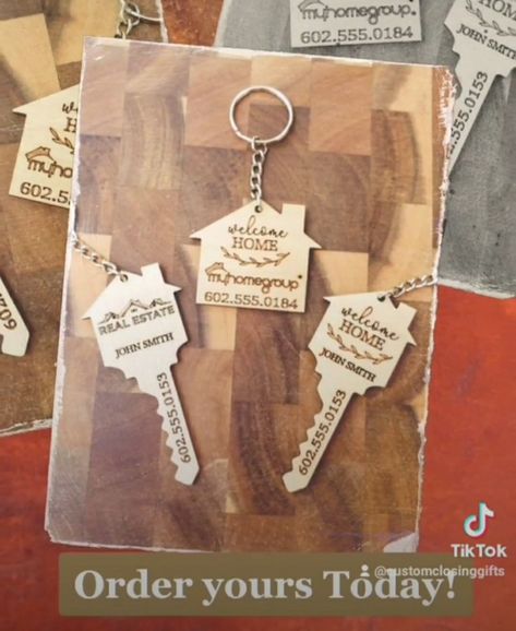 Real Estate Agent Keychains Real Estate Keychain, Door Tags For Realtor, Realtor Client Gifts, Real Estate Agent Gift, Closing Day Meme Real Estate, Key Keychain, Real Estate License, Real Estate Gifts, Logo Real