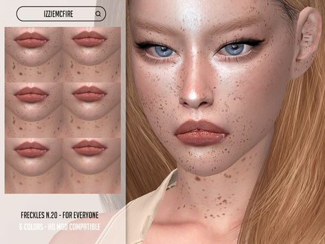 Cc Freckles, Sims Presets, Sims 4 Skills, Sims 4 Cc Hair, Sims Stories, Makeup Cc, The Sims 4 Packs, Skin Details, Sims 4 Game Mods