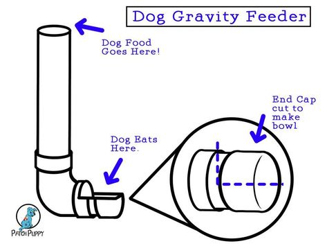 Dog Feeders Diy, Diy Self Feeders For Dogs, Dog Feeders Outdoor, Pvc Rabbit Feeder, Pvc Dog Feeder, Diy Dog Feeder Outdoor, Diy Automatic Dog Feeder, Diy Rabbit Feeder, Dog Feeder Diy